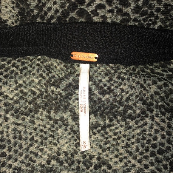 Free People Snakeskin Print Sheer Jacket - Picture 3 of 5